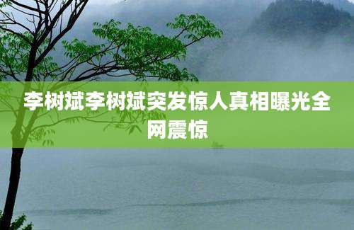 李树斌李树斌突发惊人真相曝光全网震惊