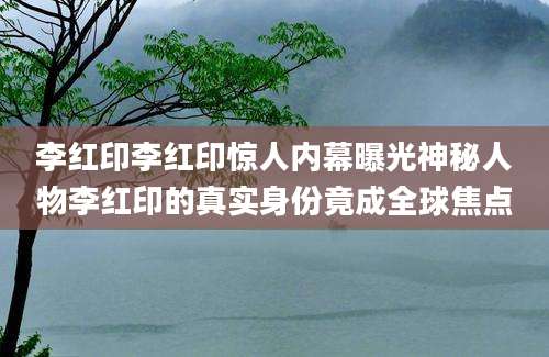 李红印李红印惊人内幕曝光神秘人物李红印的真实身份竟成全球焦点