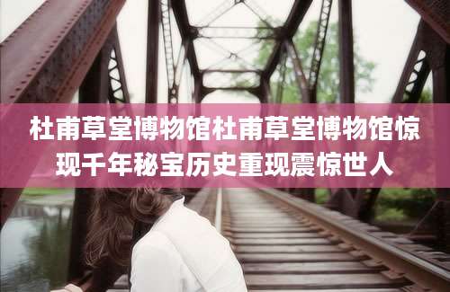 杜甫草堂博物馆杜甫草堂博物馆惊现千年秘宝历史重现震惊世人