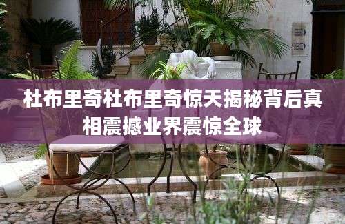 杜布里奇杜布里奇惊天揭秘背后真相震撼业界震惊全球