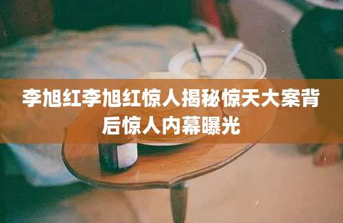 李旭红李旭红惊人揭秘惊天大案背后惊人内幕曝光