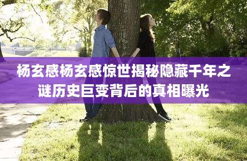 杨玄感杨玄感惊世揭秘隐藏千年之谜历史巨变背后的真相曝光